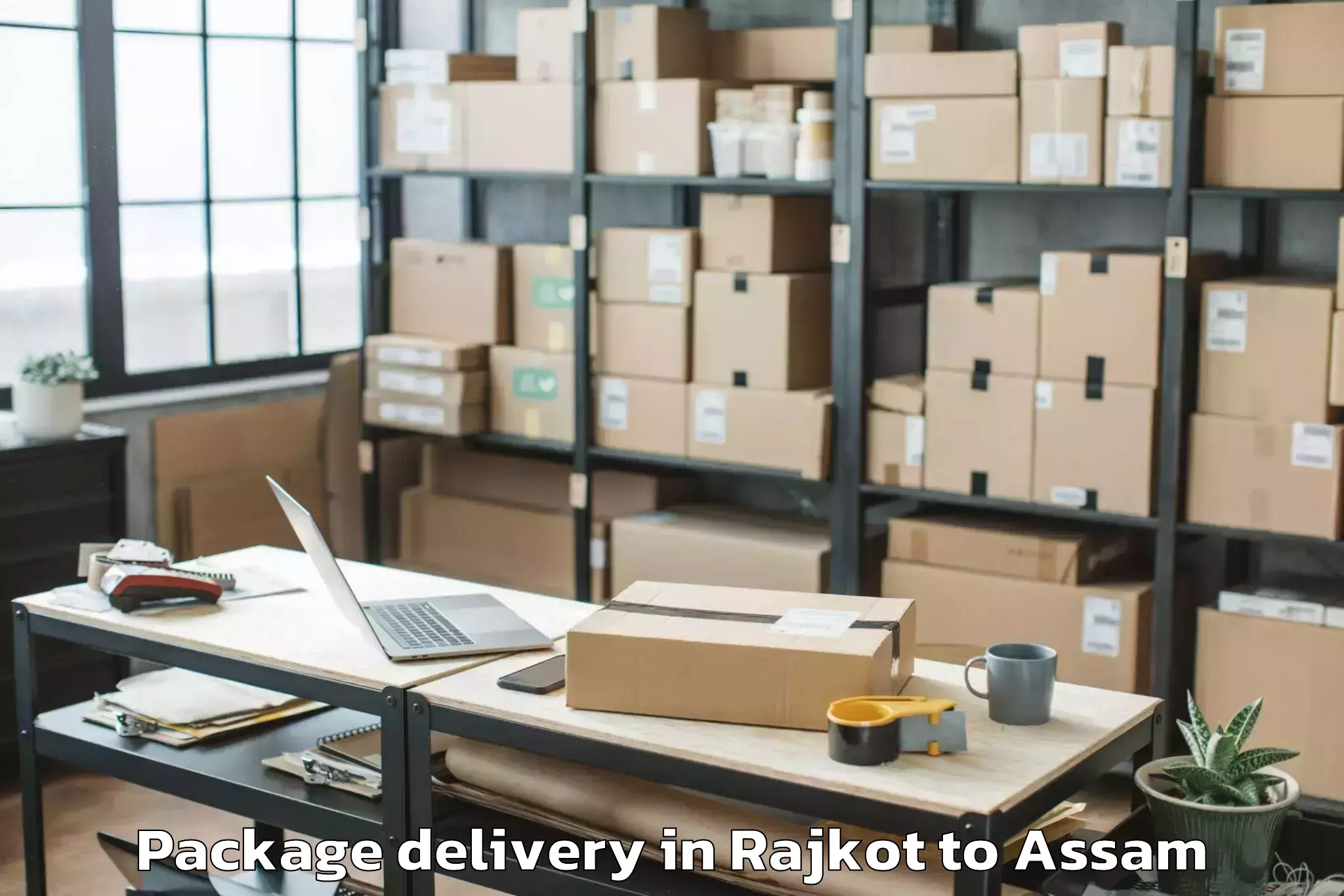 Leading Rajkot to Naharkatia Package Delivery Provider